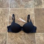 SKIMS Fits Everybody Pushup Demi Bra Onyx Size 34A Photo 2