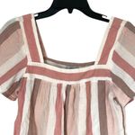 Rails Womens Savon Cheyanne Striped Cotton Blouse Top Pink Size Small Photo 3