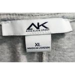 Anne Klein Sport Polo Shirt Top Heather Gray Button Up Short Sleeve XL Photo 2