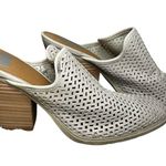 Dolce Vita Kenli Mule Stacked Heel Bootie Perforated leather slip on Size 8 Tan Photo 8