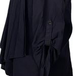 James Perse  Slub Open Drape Cardigan Shirt in Black Minimalist Size Small Flowy Photo 2