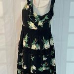 WHISTLES Brianna Lace Insert black floral Dress size 8 Photo 8