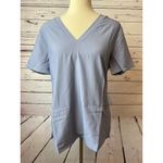 FIGS Scrub Shirt Casma Top Short Sleeve Nursing NWT Blue 2318 Breathable Medium Photo 7