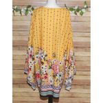 SheIn  Curve 2XL Yellow Shift Dress Long Kimono Sleeve Floral Knee Length Casual Photo 7