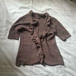 Classiques Entier  Brown Ruffle Cardigan Photo 4