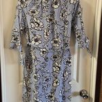 Como vintage  Blue/White Floral Off Shoulder Dress M Photo 11