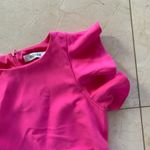 DO+BE Hot Pink Dress Sz Small Ruffle Sleeve Photo 2