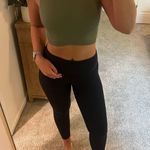 Athletic Crop Top Tank Green Photo 0
