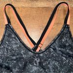 Brooks  Black and Gray Marble Print Women's Sports Bra Photo 5