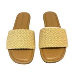 Crown Vintage Avelia Slide Sandal Women's Size 7.5 M Tan Wicker Comfort Shoe NIB Brown Photo 1