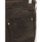 BB Dakota  Pret A Porter Vintage Brown Leather Pants Gold Button Fly Women 5 / 6 Photo 3