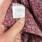 SheIn Oversized Slouchy Open Cardigan Dolman Sleeve Ribbed Heathered Maroon Medium Photo 5