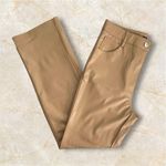 Shinestar Preloved Faux Leather Beige Straight Leg Pants Photo 6