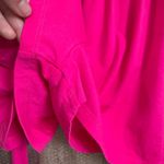 Susana Monaco  Vivid Neon Pink Strapless Blouson Shorts Romper Small NWT Photo 5