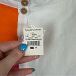 Ashley Stewart | White, Yellow, and Pink Colorblock Button Front Midi Skirt 14 Photo 4