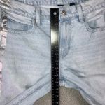 American Eagle Stovepipe Jeans Women 4 Short Wide Leg Stretch Light Wash Denim Photo 3