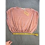 Project Social T  Sweater Womens Small Pink Burnout Short Sleeves Tops Knit Photo 1