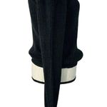 And Now This Small Crop Sweater Square Neck Long Puff Stretch Cavier Off Photo 2