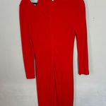 Just Cavalli Crew Neck Red Jersey Dress Long Sleeve 44/8 Photo 2