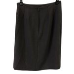 Gianni made USA Bodycon Leather Accent Front Slit Zip Back Lined Skirt Womens 4 Brown Photo 9