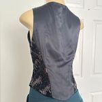 Diane Von Furstenberg 
Yvette Sequin Vest Sleeveless Black
Silk 4 Photo 1
