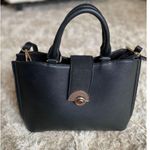 Luella Grey London Structured Tote Modern Gold Accent Old Money Quiet Luxury Black Photo 1