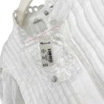 Madewell Pintucked Eyelet Mini Dress White XS NWT Clean Girl Quiet Luxury Photo 8