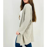 Anthropologie  donni oatmeal slouchy ribbed open face cardigan one size Photo 5