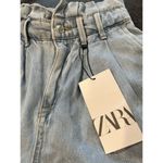 ZARA Paperbag High waist Jean Shorts size XS Photo 9