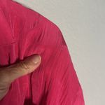 EXPRESS Portofino Hot Pink Poplin Shirt Dress Midi Belted Pockets Contemporary Photo 6