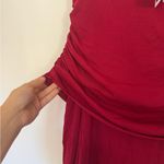 LPA NWT Marren Maxi Off-Shoulder Long Sleeve Red Dress Photo 9