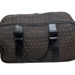 Fendi  Zucca Brown "FF" Logo & Leather Duffel/Weekender Bag Photo 1