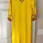 Biba Manish Arora Yellow Kurta Dress Sequined Floral Design Diwali Weddi… Photo 2