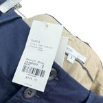 Vince  Chino Shorts High Waist Cotton Navy Blue Size US 8 Photo 8