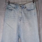 American Eagle Outfitters Lightly Distressed Mom Jeans Light Blue Photo 2