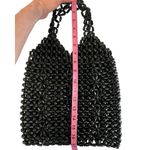 Beaded Floral Design Shoulder Bag‎ Black Photo 9