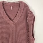 Free People  Clyde Knit Sweater Vest Size XS Mauve Pink Photo 2