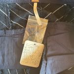 Free People NWT ‎ Linen Cotton Stripe Raw Hem Shorts in Navy Size 0 Photo 2