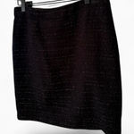 Laundry by Shelli Segal Black & Silver Skirt Size 6 Photo 0