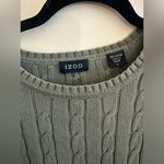 IZOD Cotton Cable knit Crewneck Sweater Photo 2