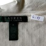 Lauren by Ralph Lauren Cream Blouse Women Basic top Size Medium | 6 Photo 4