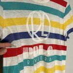 Ralph Lauren Polo Riviera Stripe Coastal Preppy T-Shirt Logo Sporty Collegiate Photo 2