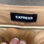 EXPRESS  Faux Leather Pants Women’s 14R Brown Straight Leg Photo 1