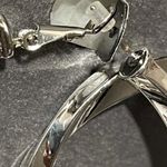 Massini  Silver Tone hoop earrings Photo 2