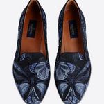 Valentino Garavani Valentino Rockstud Camu butterfly embroidered smoking slippers loafers flats 37 Photo 0