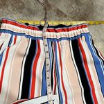 EXPRESS NEW  High Rise Vertical Stripe Paper bag Waist Ankle Pants Pull On XS Photo 6