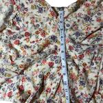 Vintage 90s Adjustable Cream Floral Hippie Cottagecore Flower Pattern Ro… Pink Size 20W Photo 5