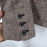 Free People Garnet Houndstooth Linen Blazer Women's Small NWT Structured Fall Photo 7