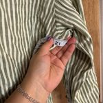 Max Studio Max‎ Studio women’s green and White Striped Blouse shirt button down size S Photo 5