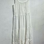 Becca  Swim White Ponza Smocked One Shoulder Dress Sz L NWT Photo 8